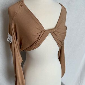 Beautiful Camel Colored Blouse